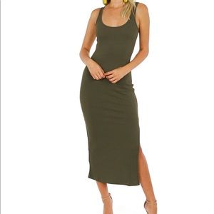 French Connection Tommy Dress- Military Green sz M